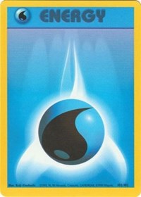Water Energy Pokémon Trading Card - Base Set Collectible